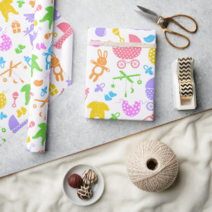 Colorful Pastel Baby  Wrapping Paper