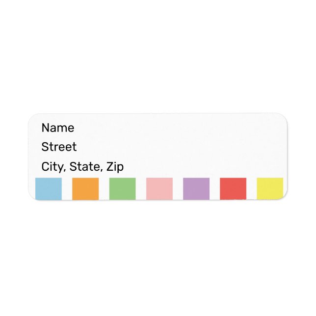 Colorful Pastel Hues (Front)