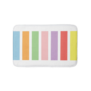 Colorful Pastel Hues Bath Mat