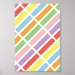 Colorful Pastel Hues Poster