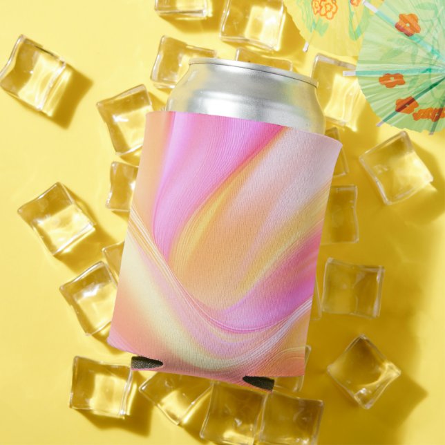 Colorful Pastel Silk Can Cooler (In Situ Summer)