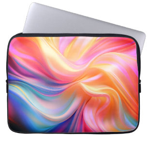 Colorful Pastel Silk Laptop Sleeve