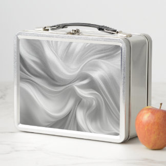 Colorful Pastel Silk Metal Lunch Box