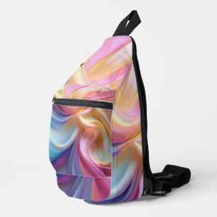 Colorful Pastel Silk Sling Bag