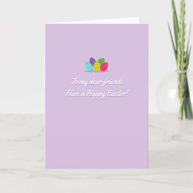 Colorful Pattern Easter Card (Front)
