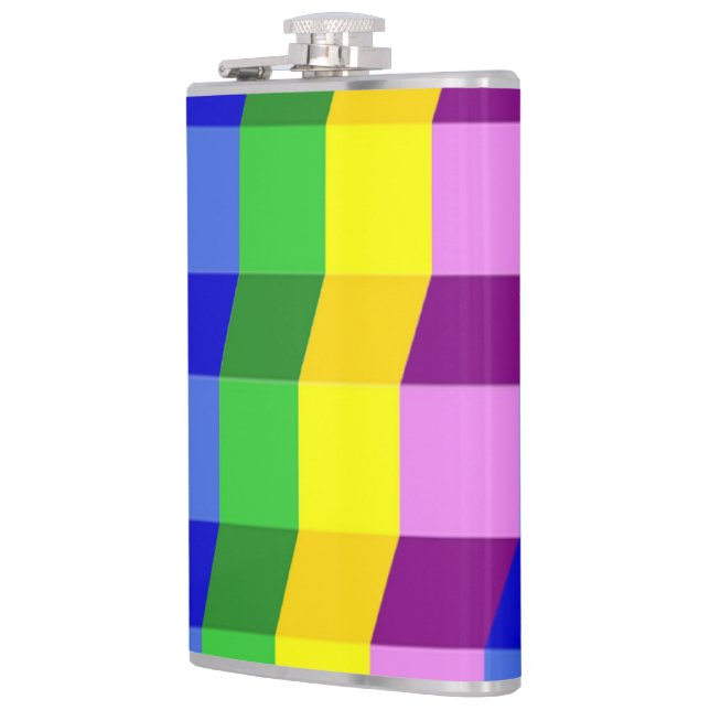 COLORFUL PATTERN HIP FLASK (Left)