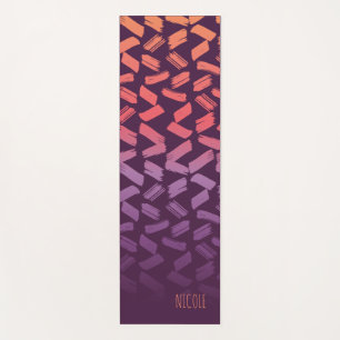 colorful patterns custom yoga mat