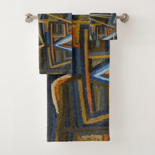 Colorful Paul Klee Abstract Bath Towel Set