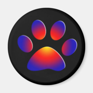 COLORFUL PAW MAGNET