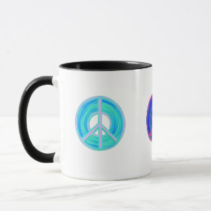 Colorful Peace Signs Mug