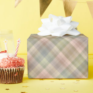Colorful Peach Khaki Olive Green Color Of The Year Wrapping Paper