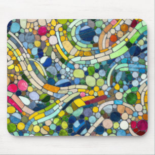 Colorful Pebbles Mosaic Art Mouse Mat