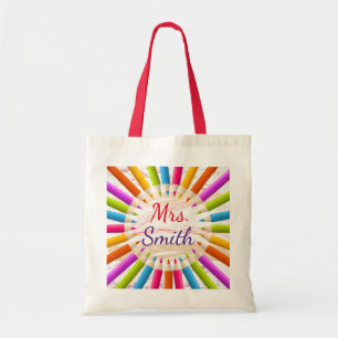Colorful Pencils Teacher's Appreciation Tote Bag