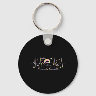 Colorful Pensacola Beach Key Ring