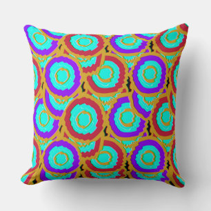 Colorful Persian Carpet Geometric Pattern Cushion