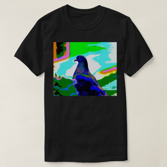 Colorful Pigeon 1 T-Shirt (Design Front)