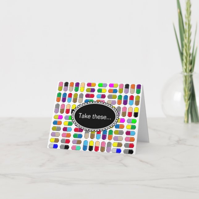 Colorful pills card (Front)