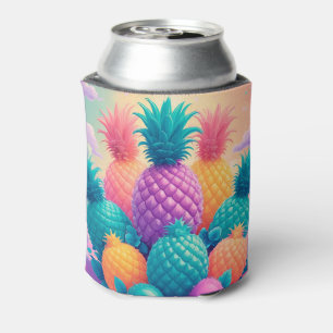 Colorful pineapples can cooler