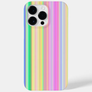 COLORFUL PINK BLUE GREEN YELLOW PURPLE STRIPES Case-Mate iPhone 14 PRO MAX CASE