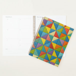 Colorful Pinwheel Quilt Design Planner