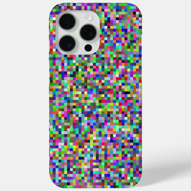 Colorful Pixel Squares Background Pattern Case-Mate iPhone Case (Back)