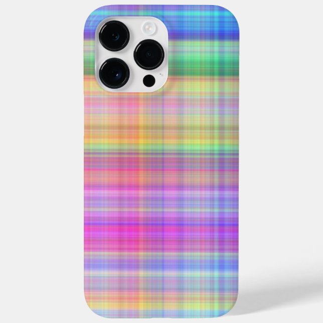 COLORFUL PLAID PATTERNS Case-Mate iPhone CASE (Back)