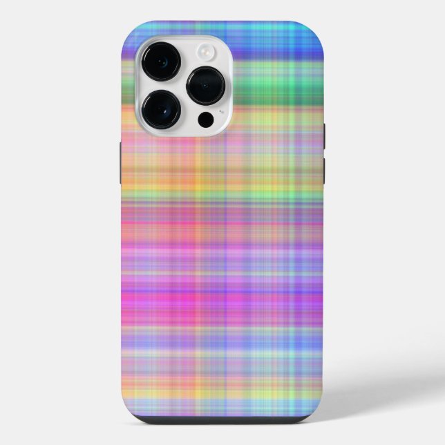 COLORFUL PLAID PATTERNS iPhone CASE (Back)