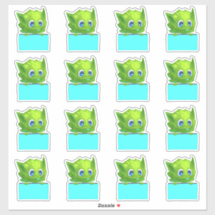 Colorful Planner Sticker With Cartoon Cute Animal