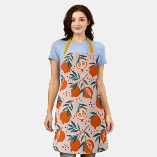 Colorful Pomegranate Pattern Apron