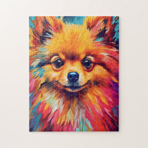 Colorful Pomeranian Jigsaw Puzzle