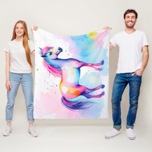 Colorful Pony 2 Fleece Blanket
