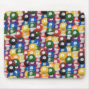 Colorful Pool Balls Mouse Mat