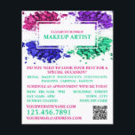 Colorful Powder, Makeup Artist Advertising Flyer<br><div class="desc">Colorful Powder,  Makeup Artist Advertising Flyers By The Business Card Store.</div>