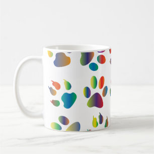 Colorful prismatic rainbow animal coffee mug