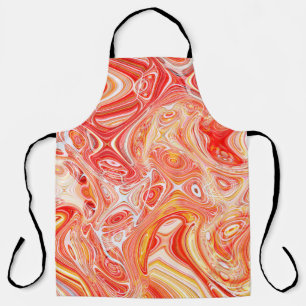 Colorful psychedelic background made of interweavi apron