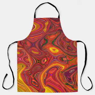 Colorful psychedelic background made of interweavi apron