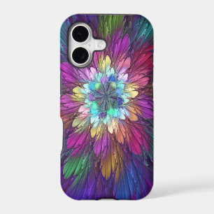 Colorful Psychedelic Flower Abstract Fractal Art