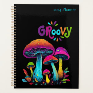 Colorful Psychedelic Mushrooms- Planner
