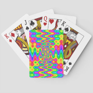 Colorful Psychedelic Playing Cards