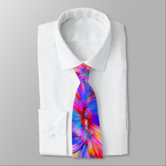 Colorful Psychedelic Tie-Dye neck tie