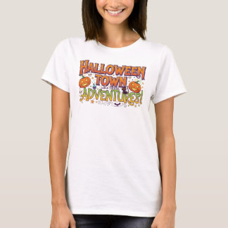 Colorful Pumpkin & Bat Graphic Tee