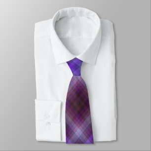 Colorful Purple Colors Of The Year Checkered Tie