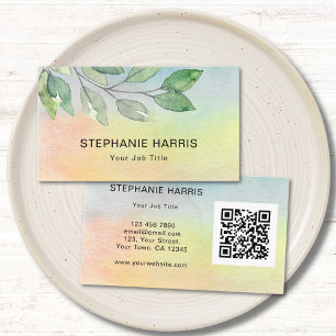 Colorful QR Code Business Card