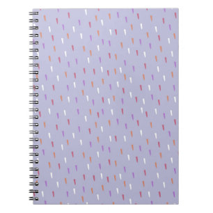 colorful rain pattern notebook