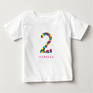 Colorful rainbow 2nd / second birthday T-Shirt