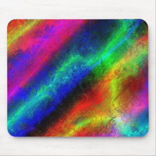 colorful rainbow abstract texture mouse mat
