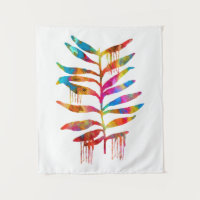 COLORFUL RAINBOW ART LEAVES 