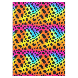 Colorful Rainbow Cheetah Seamless Pattern    Tablecloth