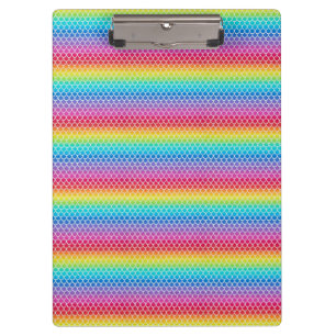 Colorful Rainbow Mermaid Clipboard