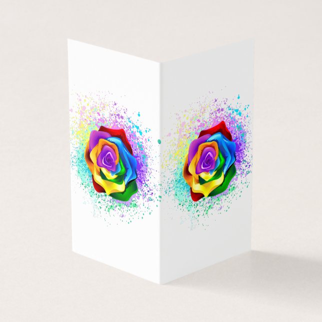 Colorful Rainbow Rose (Outside)